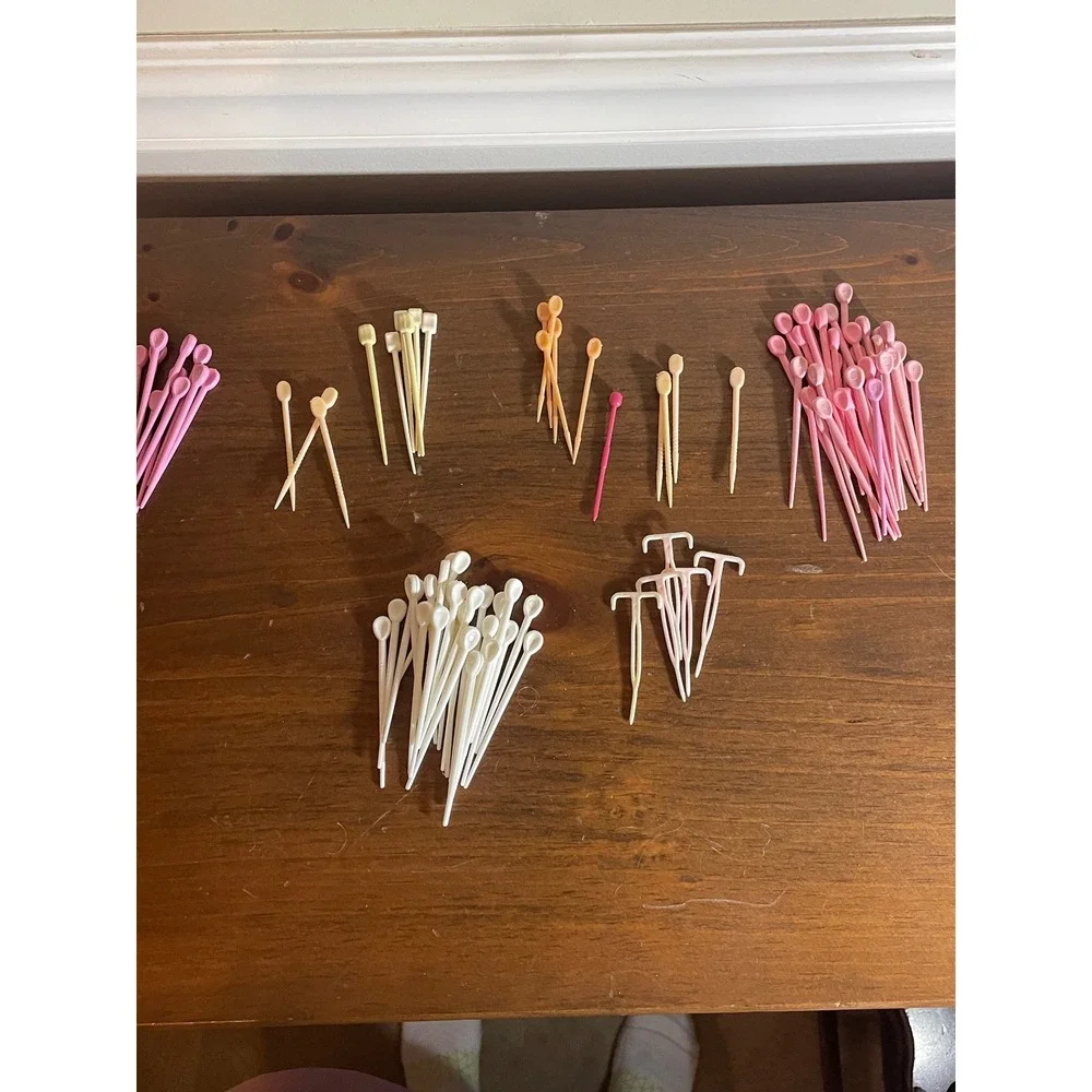 Vintage Plastic roller hair pins lot